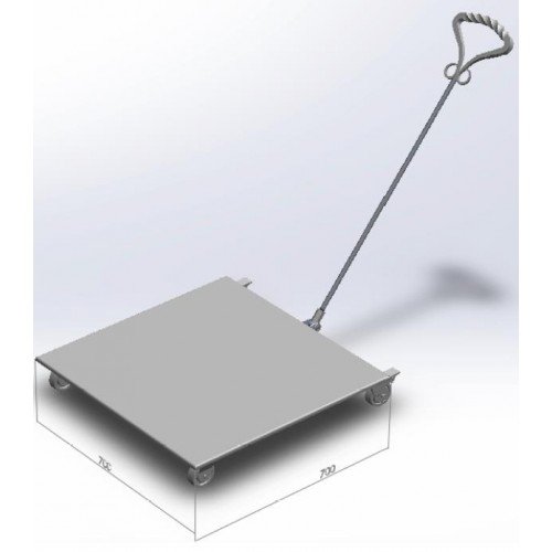 Тележка на колесах (столешница 70 см) для тандыров Аладдин/Аладдин Mini/Атаман/Большой/Восточный/Дастархан/Скиф купить в Екатеринбурге