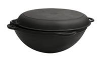 Казан Чугунный с крышкой-сковородой Чугунной, 8л
