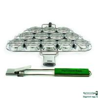 Решетка для мини-бургеров, 12шт., нерж.сталь, съёмная ручка
