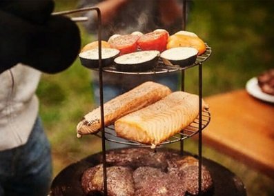 Этажерка универсальная (4-ярусная средняя) к тандырам Сармат Большой/Античный/Атаман/Дастархан купить в Екатеринбурге