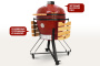 Керамический гриль-барбекю Start grill-24 PRO CFG Красный купить в Екатеринбурге
