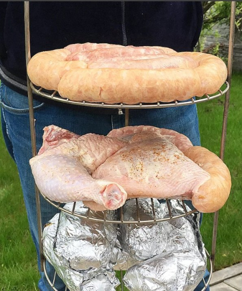 Этажерка универсальная (3-ярусная средняя) к тандырам Сармат Большой/Охотник/Есаул/Скиф/Античный/Атаман/Дастархан купить в Екатеринбурге