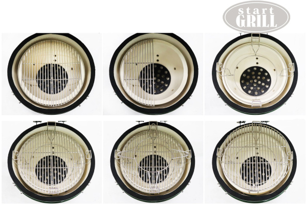 Керамический гриль-барбекю Start grill-18 зеленый купить в Екатеринбурге