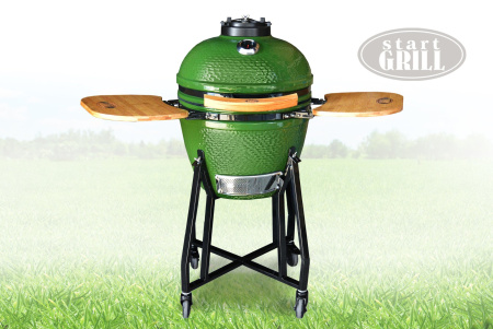 Керамический гриль-барбекю Start grill-18 зеленый купить в Екатеринбурге