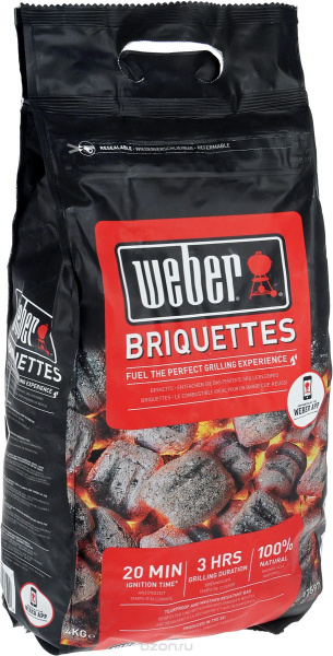Угольные брикеты Weber, 4 кг. купить в Екатеринбурге