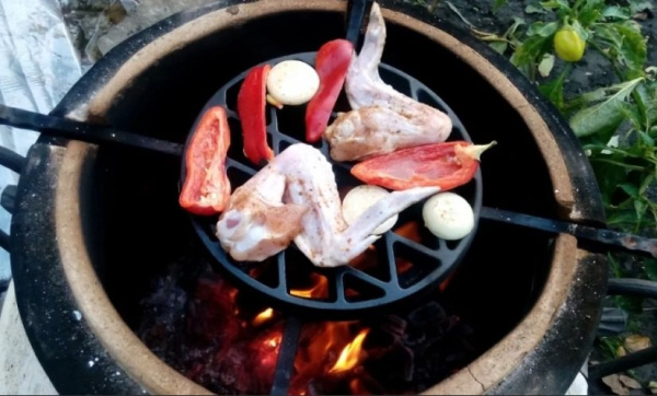 Решетка Чугунная для стейков d 275мм купить в Екатеринбурге