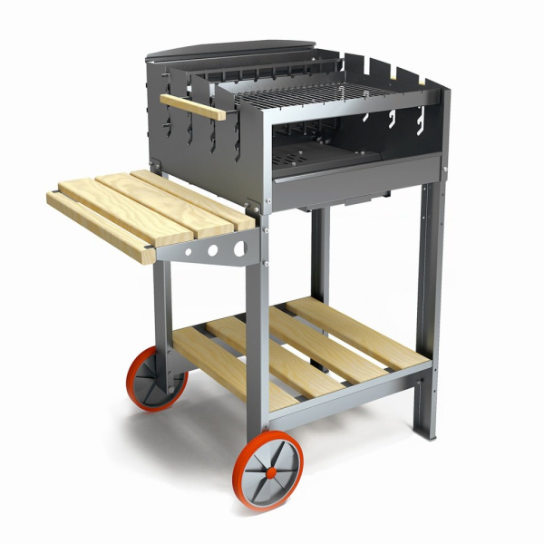 Гриль передвижной "ORION 60" с решеткой из нержавеющей стали купить в Екатеринбурге