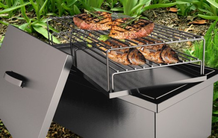 Коптильня двухъярусная с гидрозатвором "Smoky Proof Large" купить в Екатеринбурге