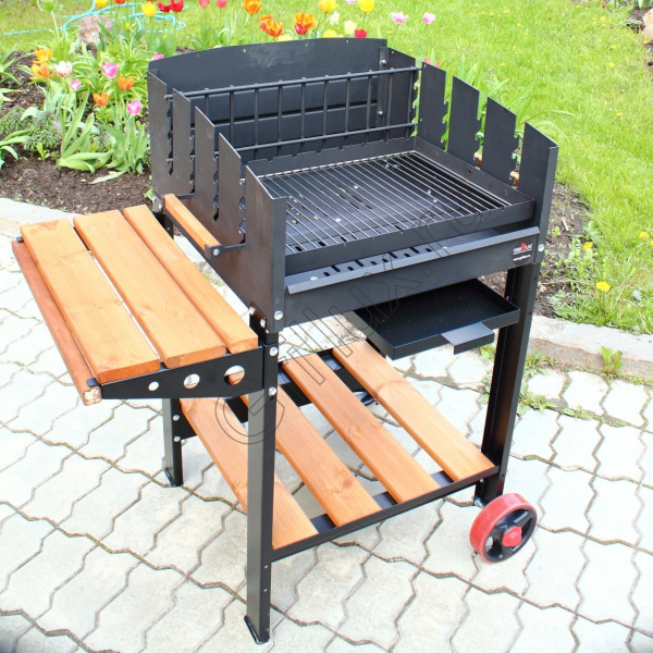 Гриль передвижной "ORION 60" с решеткой из нержавеющей стали купить в Екатеринбурге