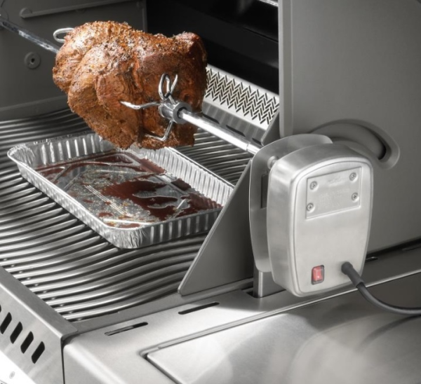 Вертел с 4-мя зажимами и электромотором для грилей 825 купить в Екатеринбурге