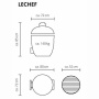 Гриль Monolith LeCHEF BBQ GURU PRO - чёрный + три керамические ножки + комплектуающие купить в Екатеринбурге